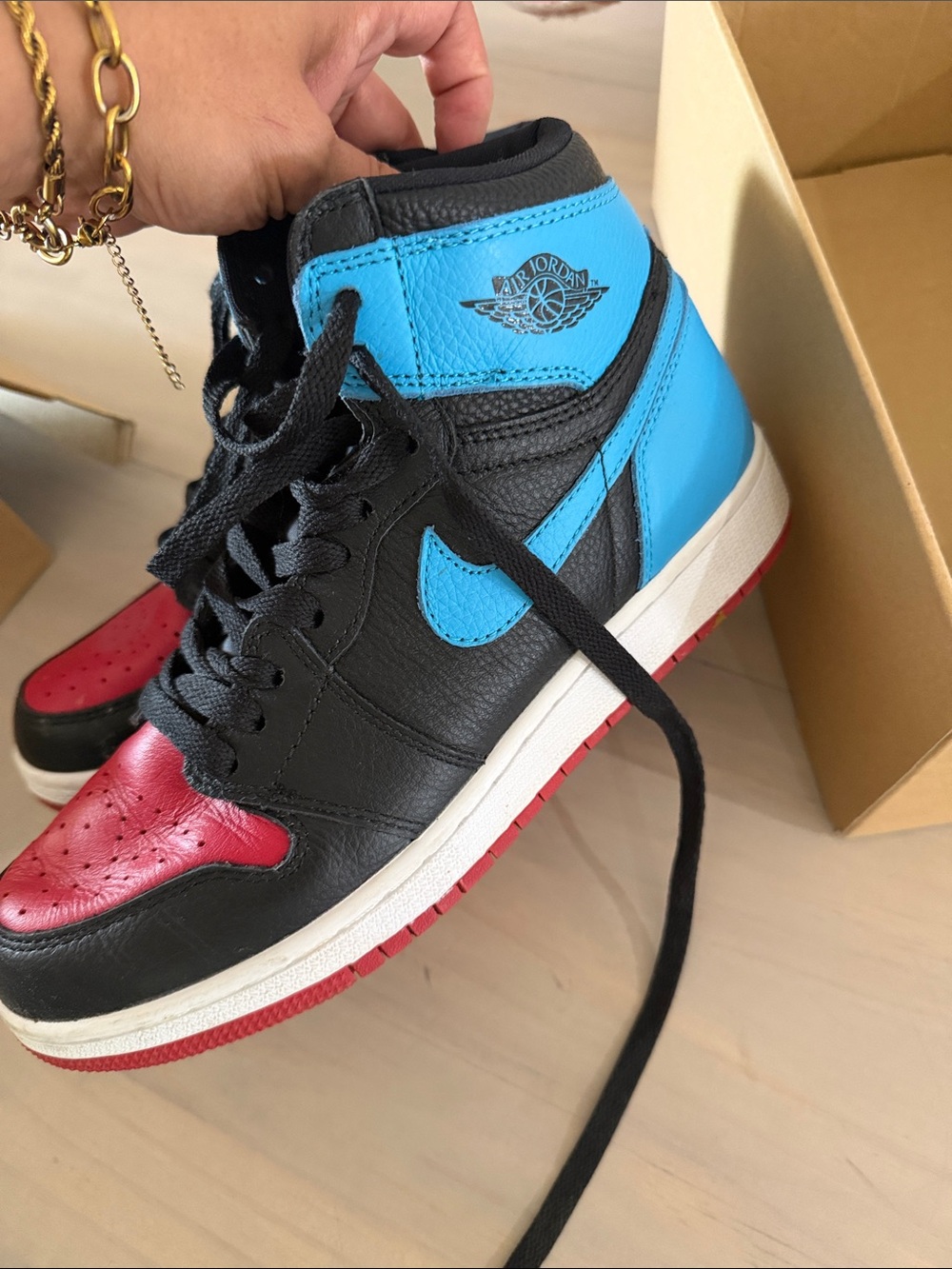 Nike Women’s Air Jordan 1 High Black/Blue/Red